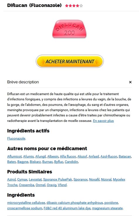 Diflucan sans ordonnance