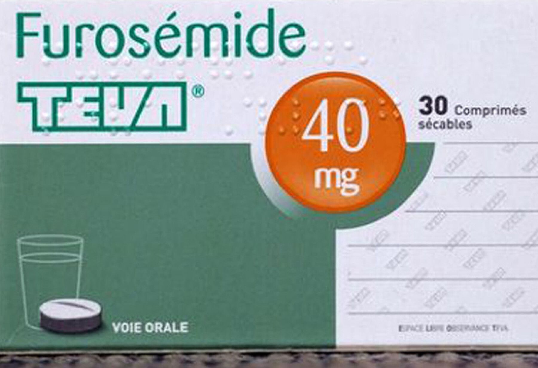 Furosémide 40 mg prix