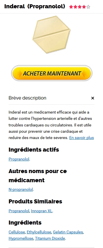 Prix Du Propranolol