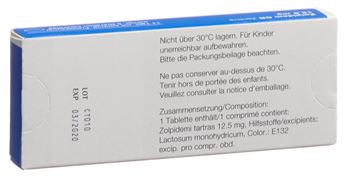 zolpidem 12.5mg